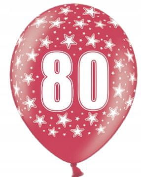 Baloni s potiskom za 80. rojstni dan, 1 kos.