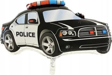 Grabo Policijski folijski balon črne barve, 21", 1 kos.