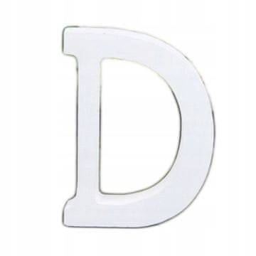Lesena črka "D", 16 cm, 1 kos.