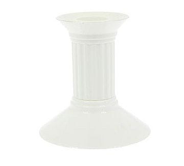 Plastični svečnik 10 cm, 1 kos, bel