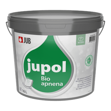 JUB JUPOL Bio apnena notranja barva bela 16 L naravna notranja barva
