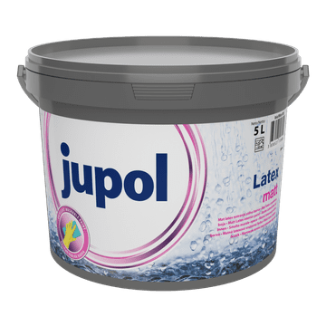 JUB JUPOL Latex matt bel 5L notranja zidna barva