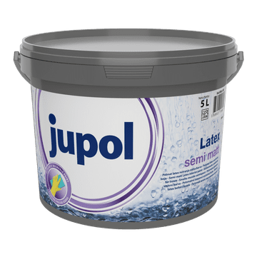 JUB JUPOL Latex semi matt bel 5 L notranja zidna barva