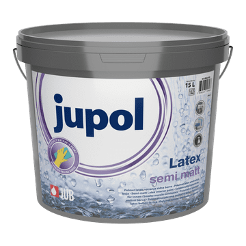 JUB JUPOL Latex semi matt bel 15 L notranja zidna barva