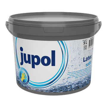 JUB JUPOL Latex satin bel 5 L notranja zidna barva