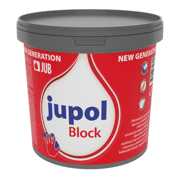 JUB JUPOL Block bel 0,75 L barva za blokado madežev