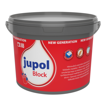 JUB JUPOL Block bel 5 L barva za blokado madežev