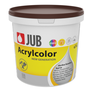 JUB ACRYLCOLOR temno rjav 1140 0.75 L fasadna barva
