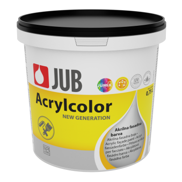 JUB ACRYLCOLOR črn 1500 0.75 L fasadna barva