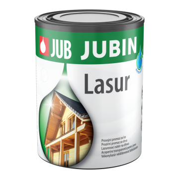 JUB JUBIN Lasur bel 1001 0,65 L debeloslojni lazurni premaz