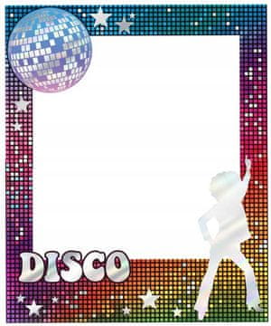 PartyPal FOTO OKVIR Retro DISCO 80-ta zabava Foto kabina Selfie Silvestrski ples