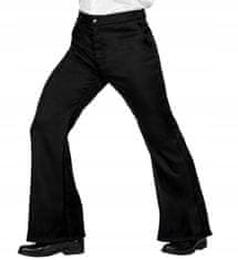 shumee Črne DISCO hlače Groovy Wide Legs 70s 80s Hippie Carnival S/M