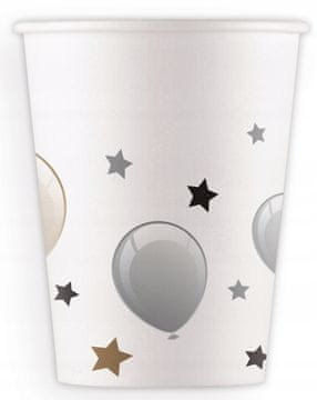 Procos Papirnati kozarčki za rojstni dan 200 ml, 8 kosov