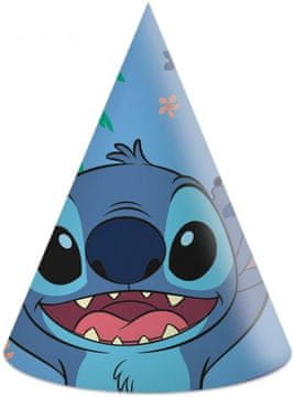 Procos Papirnati klobuki STITCH & ANGEL Lilo pravljična rojstnodnevna zabava 6 kosov.