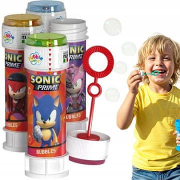 BB Milni mehurčki za otroke SONIC Ježek Igra za rojstnodnevno zabavo Festivalska zabava 60 ml