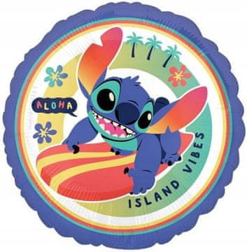 Anagram Folija balon Stitch Angel Lilo Disney Fairy Tale Birthday Aloha Party 45 cm