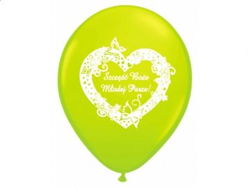 Balon z vzorcem God Bless MP z jabolkom 1 kos.