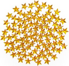 Dekorativni kristali ZVEZDE Zlati 15mm 100 kosov.