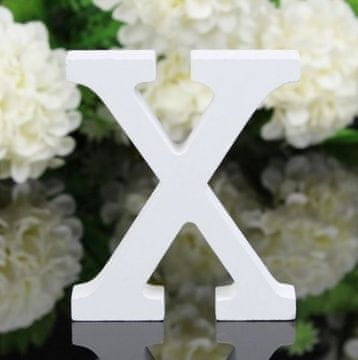 Lesena črka X 16 cm 1 kos.