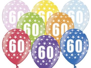 Baloni s potiskom 60. rojstni dan 1 kos.