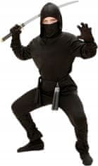 shumee Črni kostum NINJA za japonski bojevnik, samuraj, karnevalski ples, 8-10 let