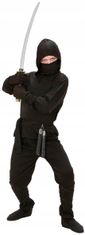 shumee Črni kostum NINJA za japonski bojevnik, samuraj, karnevalski ples, 8-10 let