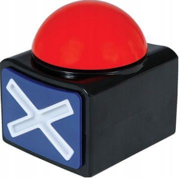 Rdeči igralni gumb BUZZER X I'm On No z lučko in zvokom