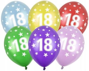 Baloni s potiskom za 18. rojstni dan, 5 kosov. 1 paket.