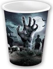 Fiestas Guirca Papirnati lončki CEMETERY Dead Man Zombie Halloween Birthday 240ml 6 kosov.