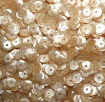 Dekorativne bleščice z razlomljenim vzorcem, ECRU bež kremne, DIY 6 mm 12 g 900 kosov.
