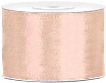 Dekorativni poročni trak PEACH iz satenastega traku 50 mm 25 m