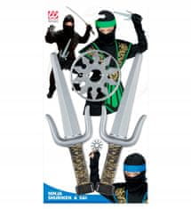 Widmann Komplet dodatkov za orožje NINJA bojevnik samurajski bodala Sai Shuriken 4 kosi.