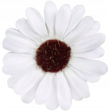 Umetni cvet gerbere, mini glava, J. Cream, dekorativni, za poroko in krst, 8 cm
