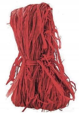 Import Dekorativna rafija, rdeča 100 g, 1 kos.