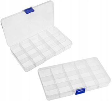 Organizator s predali Škatla za shranjevanje Orodje 18x10x2,3 cm