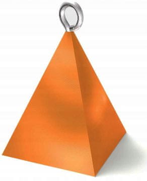 Utež PIRAMIDA za helijeve balone ORANŽNA rojstnodnevna 70g