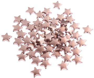 shumee ZVEZDNE perlice roza zlato 1,5 cm 60 kosov
