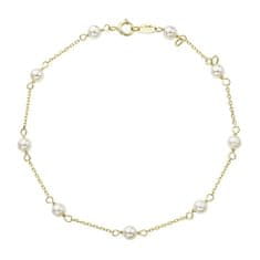 Evolution Group Zlata zapestnica s pravimi sladkovodnimi biseri 93P00015