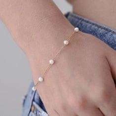 Evolution Group Zlata zapestnica s pravimi sladkovodnimi biseri 93P00015