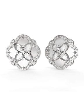 Guess Jekleni uhani s cirkoni Divji cvet JUBE05504JWRHT/U