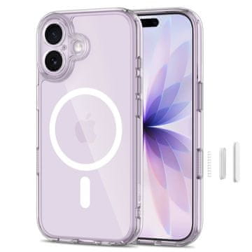 Tech-protect MagPeak MagSafe CC ovitek za iPhone 17, prozoren