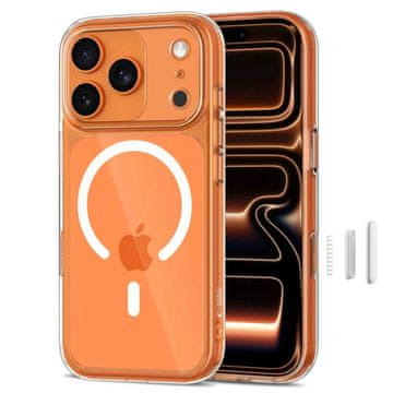 Tech-protect MagPeak MagSafe CC ovitek za iPhone 17 Pro Max, prozoren