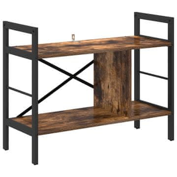 Vidaxl Knjižna polica Dimljeni oreh 75 x 30 x 58,5 cm Konstruiran les