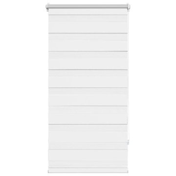 Vidaxl Črtasti Zebra Rolo / Senčilo velikost 80 x 150 cm Bela barva