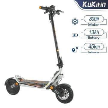 KuKirin Električni skuter A1 - 48V 13Ah baterija - 800W motor - doseg 45 km - 45 km/h - 10" pnevmatike - zložljiv