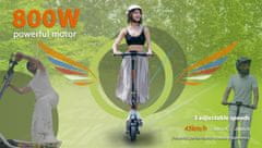 KuKirin Električni skuter A1 - 48V 13Ah baterija - 800W motor - doseg 45 km - 45 km/h - 10" pnevmatike - zložljiv