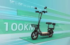 KuKirin Električni skuter C1 Pro - 48V 26Ah baterija - 500W motor - 100 km dosega - 45 km/h - 14" pnevmatike - zložljiv - sedež vključen