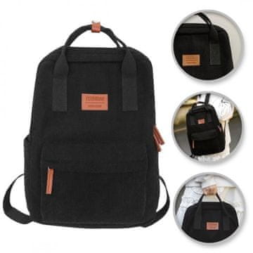 CoZy Športni nahrbtnik Velvet - Črni