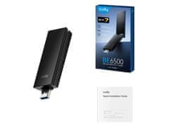 Cudy WU6500 USB brezžični adapter, BE6500, Tri-Band Wi-Fi7, USB 3.0