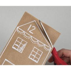 Rayher.	 Adventni koledar iz papirnih vrečic; 24 vrečic, flomaster, vrvica